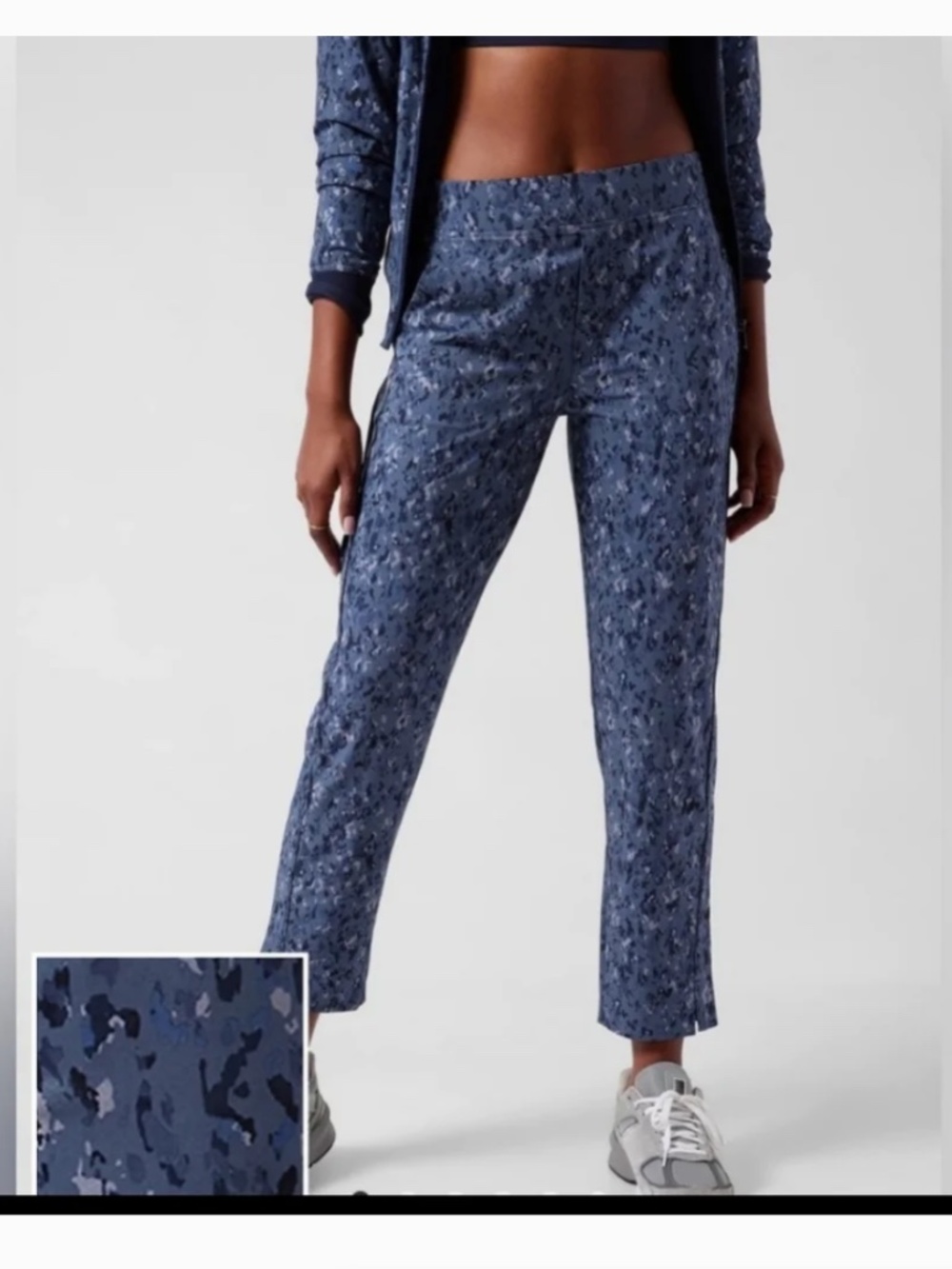 Athleta Brooklyn Ankle Pants Captivate Chrome Blue Size 6